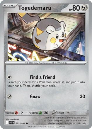 Togedemaru 073 094 73 Me02 Phantasmal Flames Reverse Holofoil