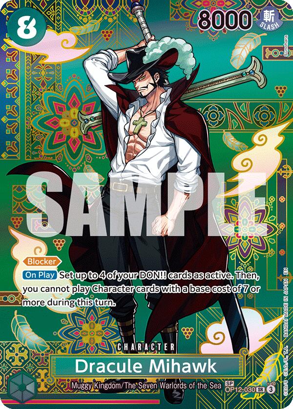 Dracule Mihawk - OP12-030 (SP) - OP12-030 - (The Azure Sea's Seven)