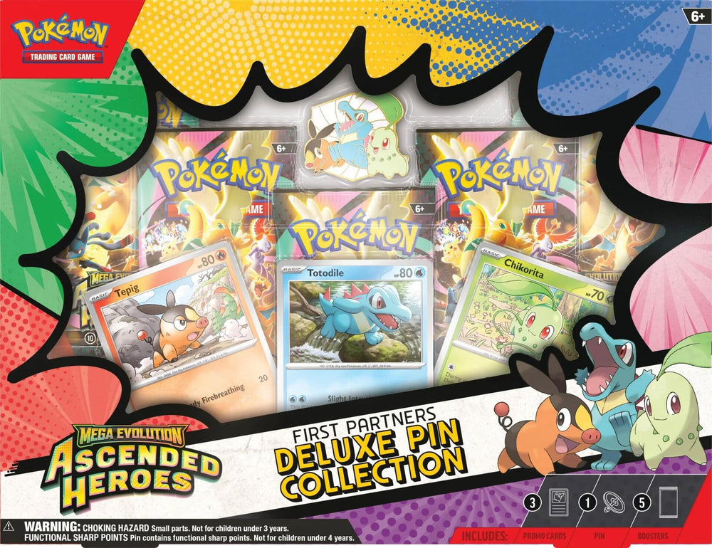 Pokemon TCG: Ascended Heroes First Partners Deluxe Pin Collection
