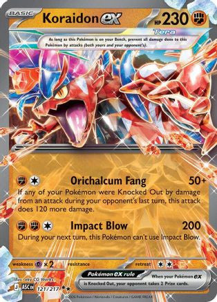 Koraidon Ex 121 Me Ascended Heroes Holofoil