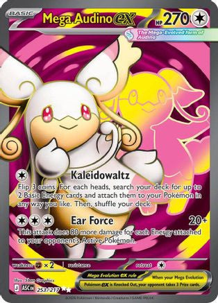 Mega Audino Ex 253 217 253 Me Ascended Heroes Holofoil