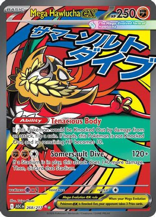 Mega Hawlucha Ex 268 217 268 Me Ascended Heroes Holofoil