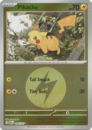 Pikachu Energy Symbol Pattern 55 Me Ascended Heroes Reverse Holofoil