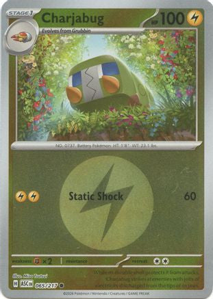 Charjabug Energy Symbol Pattern 65 Me Ascended Heroes Reverse Holofoil