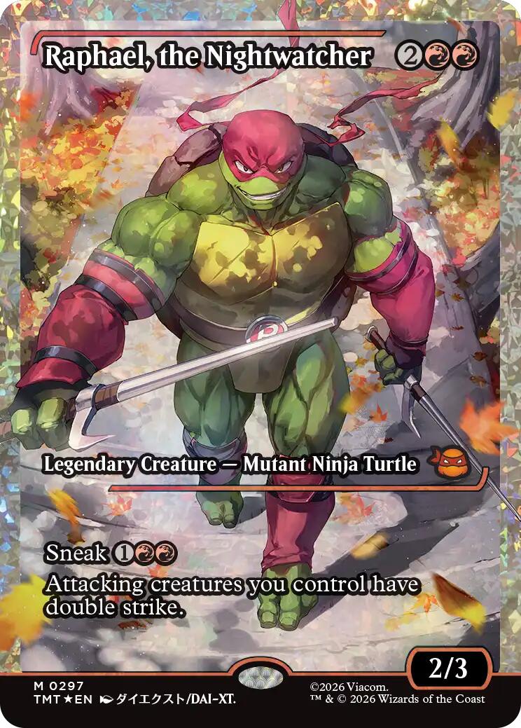 Raphael, the Nightwatcher (Showcase) (Fracture Foil) - 297 - (Teenage Mutant Ninja Turtles)