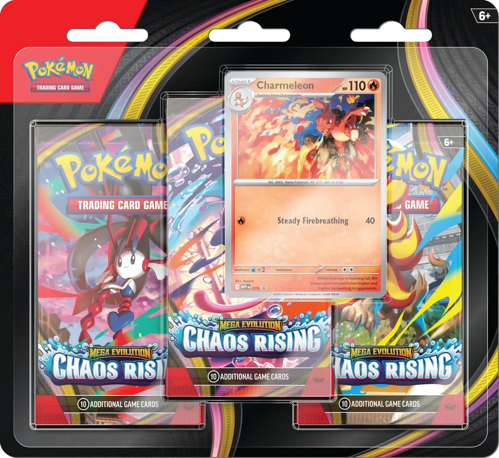 Pokemon TCG: Chaos Rising 3-Pack Blister [Charmeleon]