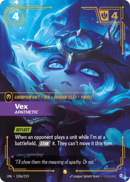 Unleashed - Vex - Apathetic (Alternate Art) 150a/219