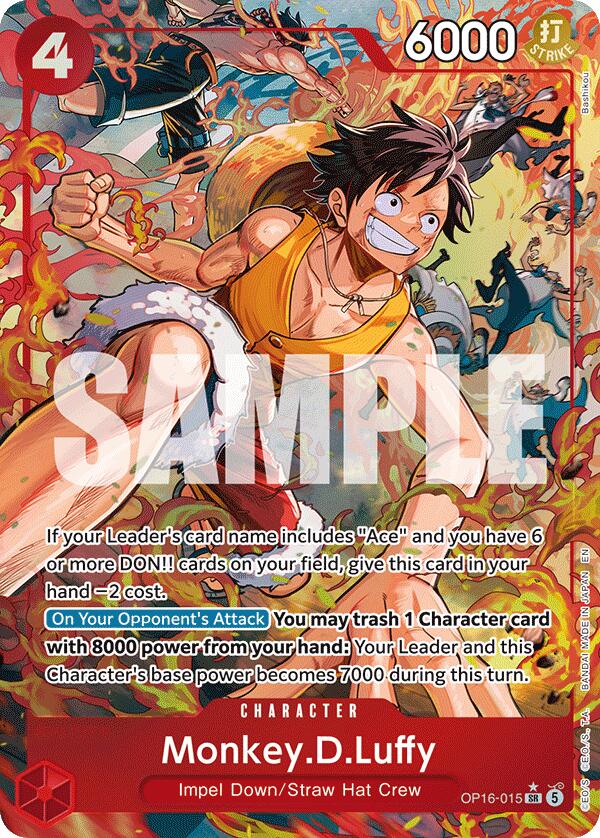 Monkey.D.Luffy (Alternate Art) - OP16-015 - (The Time of Battle)