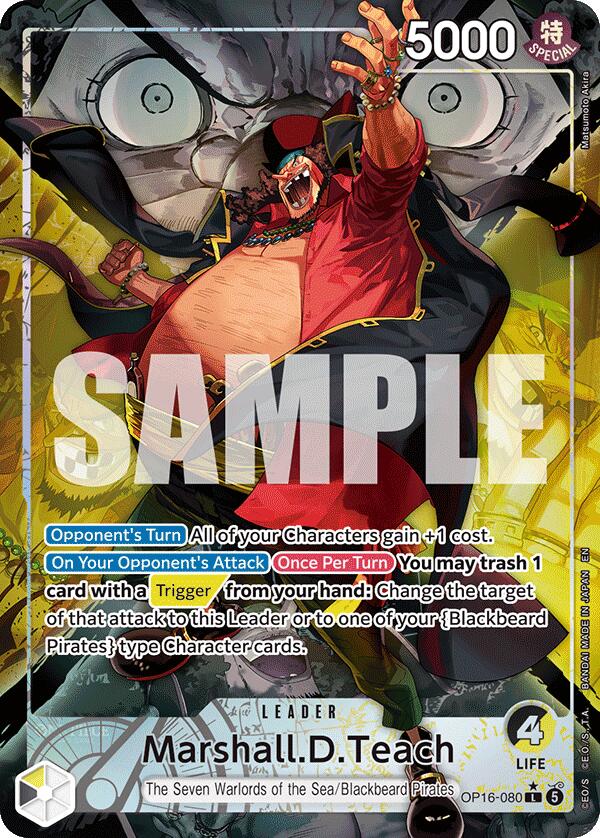 Marshall.D.Teach (080) (Alternate Art) - OP16-080 - (The Time of Battle)