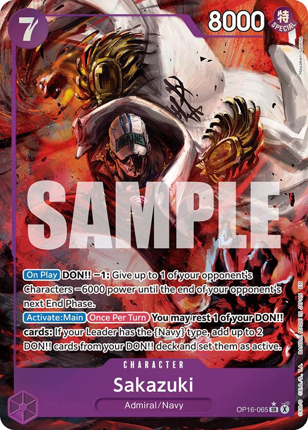 Sakazuki (Alternate Art) - OP16-065 - (The Time of Battle)