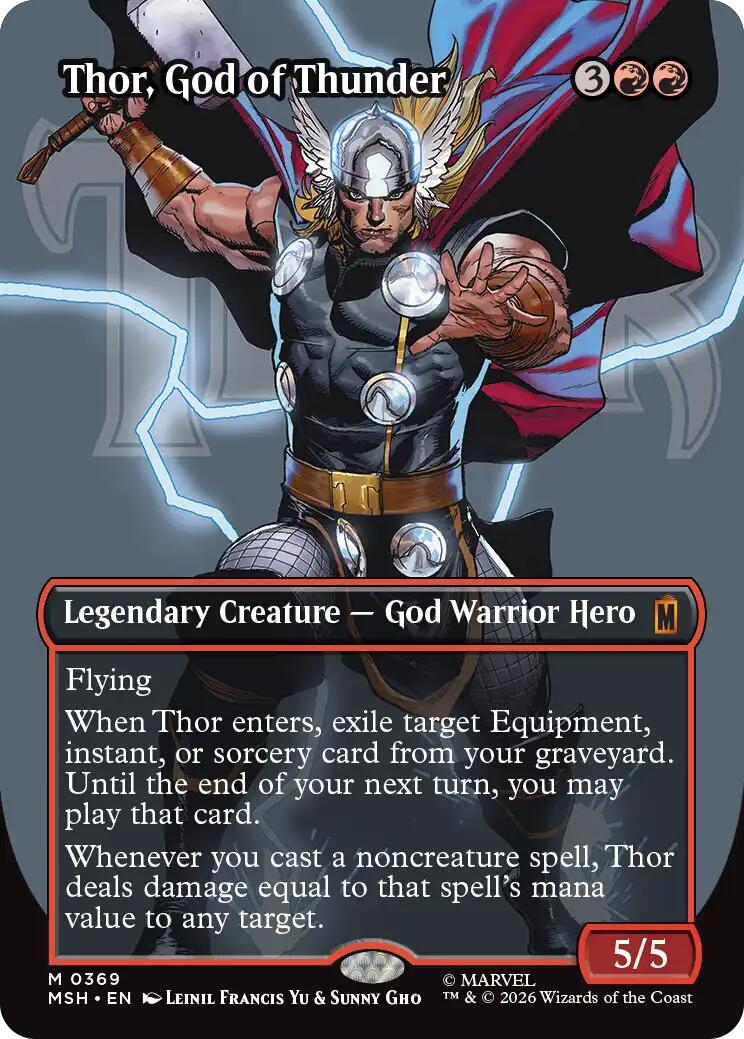 Thor, God of Thunder (Borderless) (0369) - 369 - (Marvel Super Heroes)