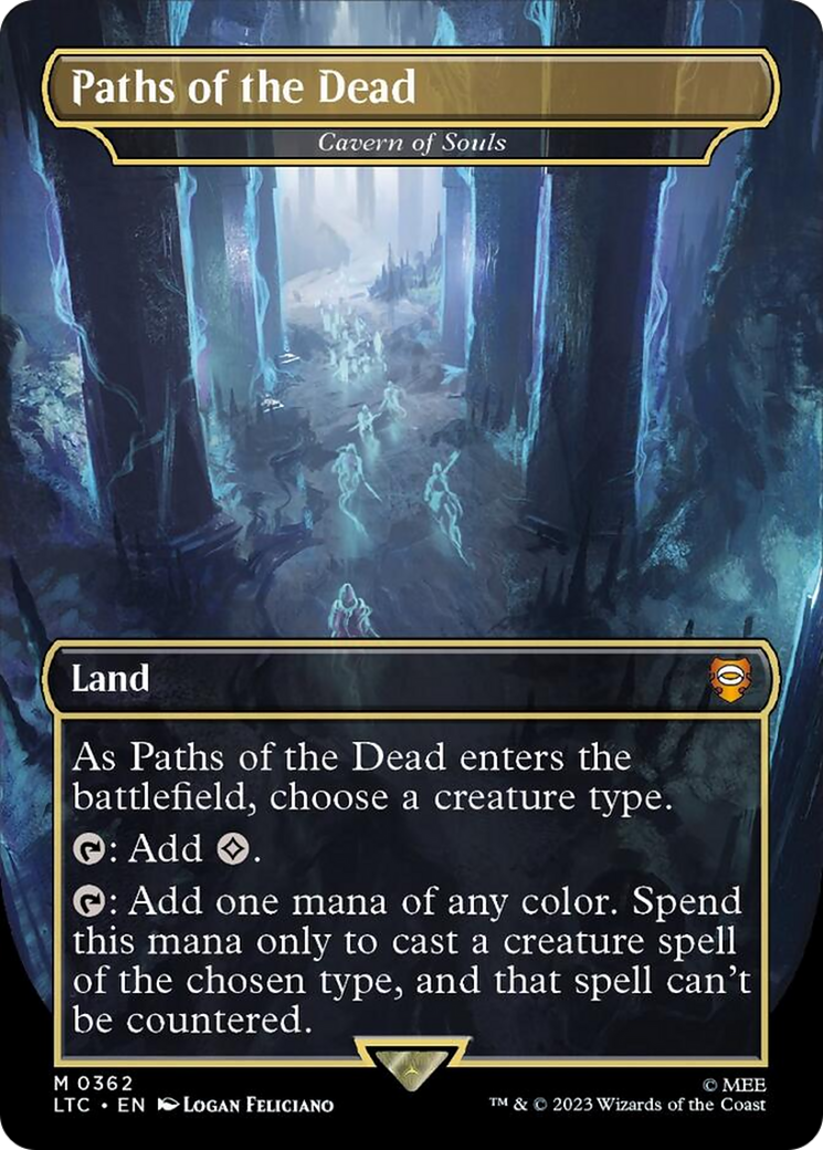 Cavern of Souls (LTC-362) - Tales of Middle-earth Commander / Paths of the Dead (Borderless) Foil