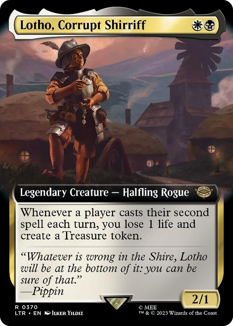 Lotho, Corrupt Shirriff (LTR-370) - The Lord of the Rings: Tales of Middle-earth: (Extended Art) Foil