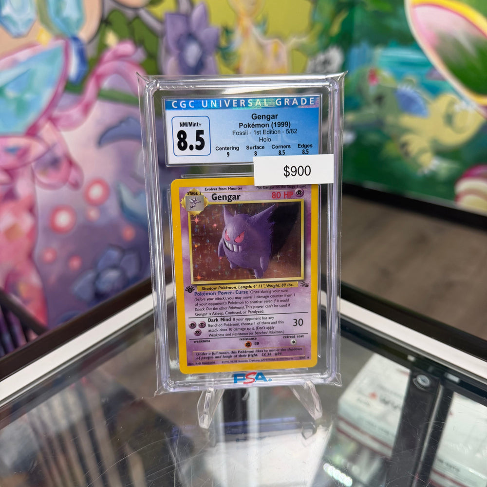 Pokemon Gengar Fossil 1st Ed. CGC 8.5