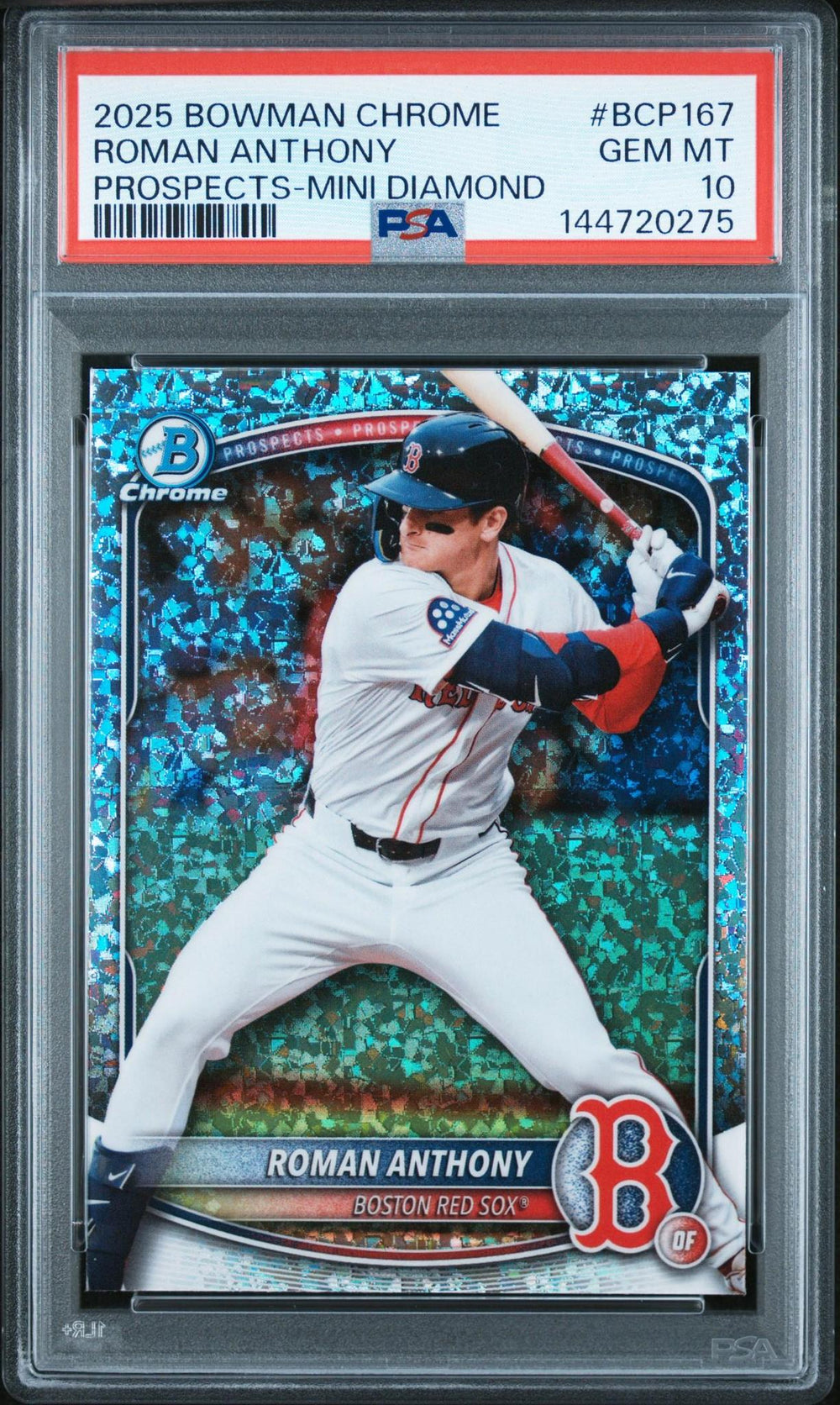 2025 Bowman Chrome Roman Anthony #BCP-167 Mini Diamond PSA 10