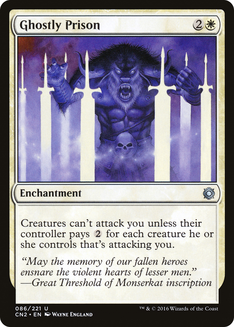 Ghostly Prison (CN2-086) - Conspiracy: Take the Crown Foil