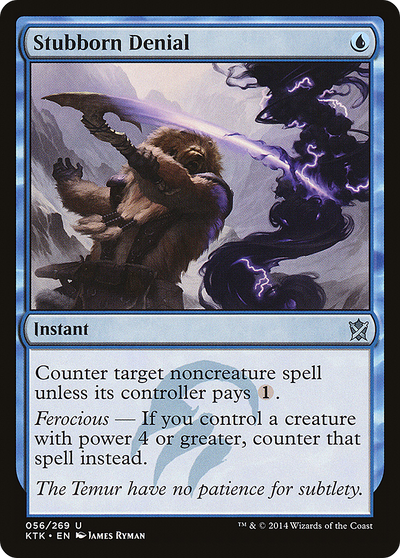 Stubborn Denial (KTK-056) - Khans of Tarkir Foil