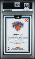 2024 Panini Obsidian International - #2 Jeremy Lin - Black Color Blast Case Hit - PSA Graded Card