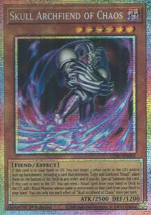 Skull Archfiend of Chaos (Starlight Rare) Starlight Rare - Chaos Origins 1st Edition