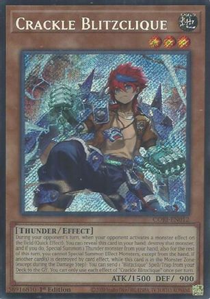 Crackle Blitzclique Secret Rare - Chaos Origins 1st Edition