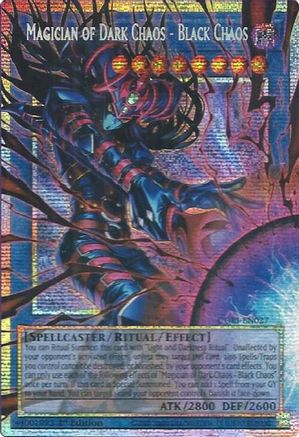 Magician of Dark Chaos - Black Chaos (Starlight Rare) (Extended Art) Starlight Rare - Chaos Origins 1st Edition