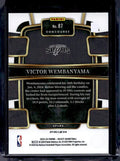 2023/24 Panini Select Victor Wembanyama #87 Rookie Green Shock Prizm