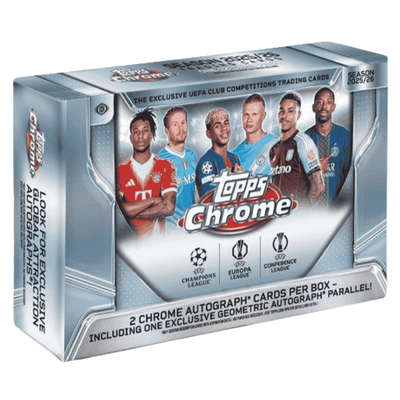 2025/26 Topps UEFA Club Competitions Chrome Soccer Delight 6 Box Case