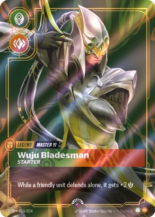 Wuju Bladesman (Master Yi) - 019/024 [Riftbound Organized Play Promotional Cards] [Foil]