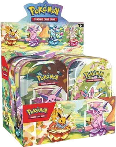 Prismatic Evolutions Mini Tin Display