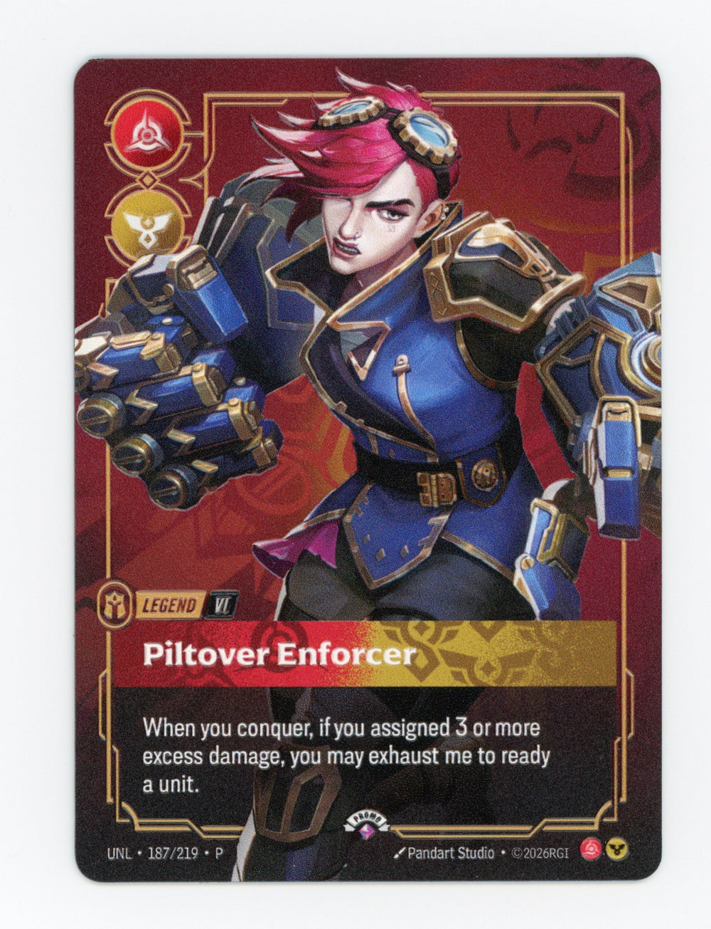Piltover Enforcer (Vi) — Metal|Prize Wall — ID 17473