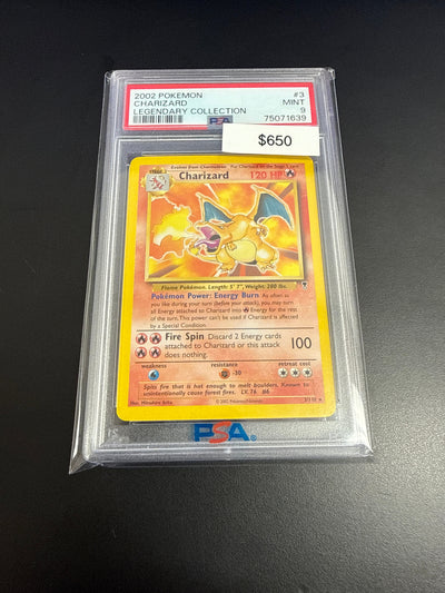 Pokemon Legendary Collection Charizard Holo #3/110 PSA 9