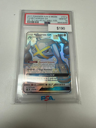 Pokemon Metagross Gx Shiny PSA 10