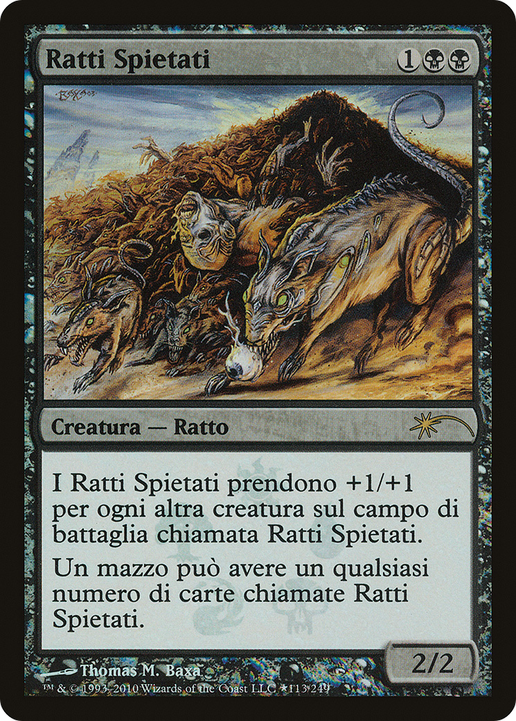 Relentless Rats (UMP-113â˜…) - Magic 2011 Promos Foil