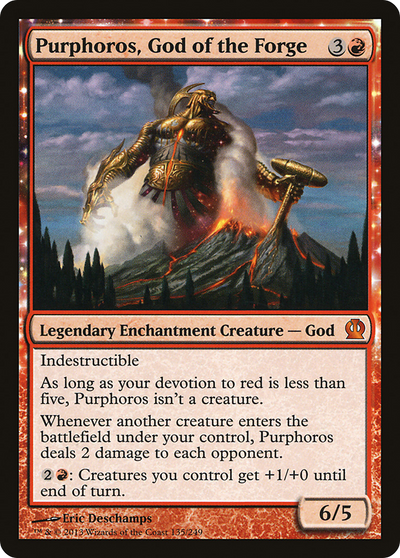 Purphoros, God of the Forge (THS-135) - Theros: (enchantment) Foil