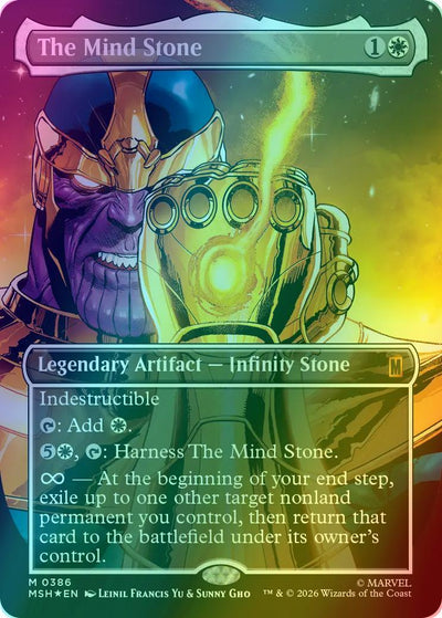 The Mind Stone [386] [Borderless] [Gauntlet] [Marvel Super Heroes] [Foil]