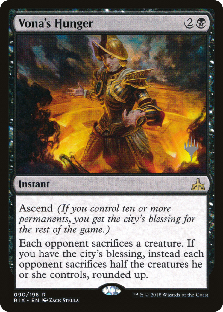 Vona's Hunger (PPM20-90P) - Rivals of Ixalan Promos Foil