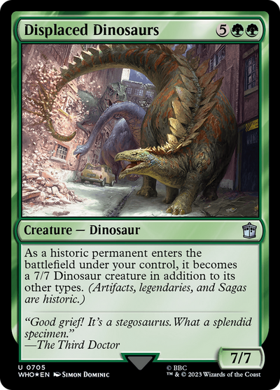 Displaced Dinosaurs (WHO-705) - Doctor Who Foil