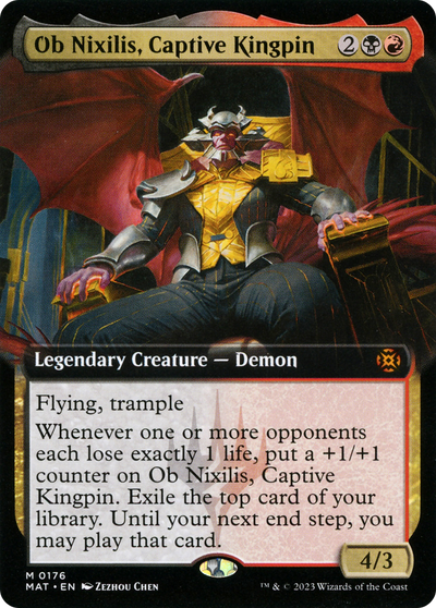 Ob Nixilis, Captive Kingpin (MAT-176) - March of the Machine: The Aftermath: (Extended Art)