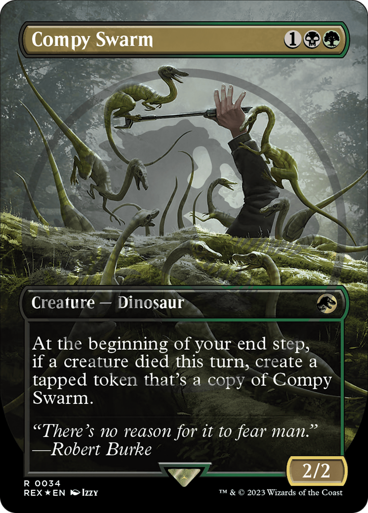 Compy Swarm (REX-034) - Jurassic World Collection (Borderless) Foil
