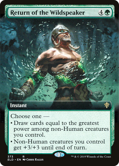 Return of the Wildspeaker (ELD-373) - Throne of Eldraine: (Extended Art) Foil