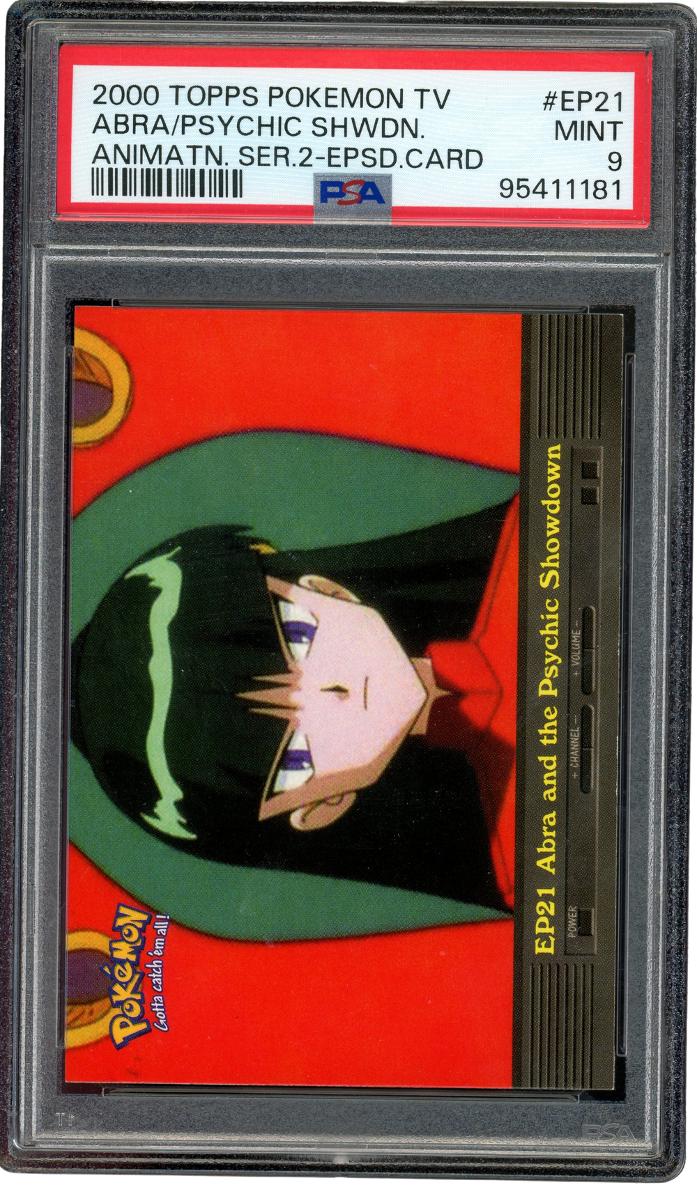 PSA 9 ABRA AND THE PSYCHIC SHOWDOWN 2000 TOPPS