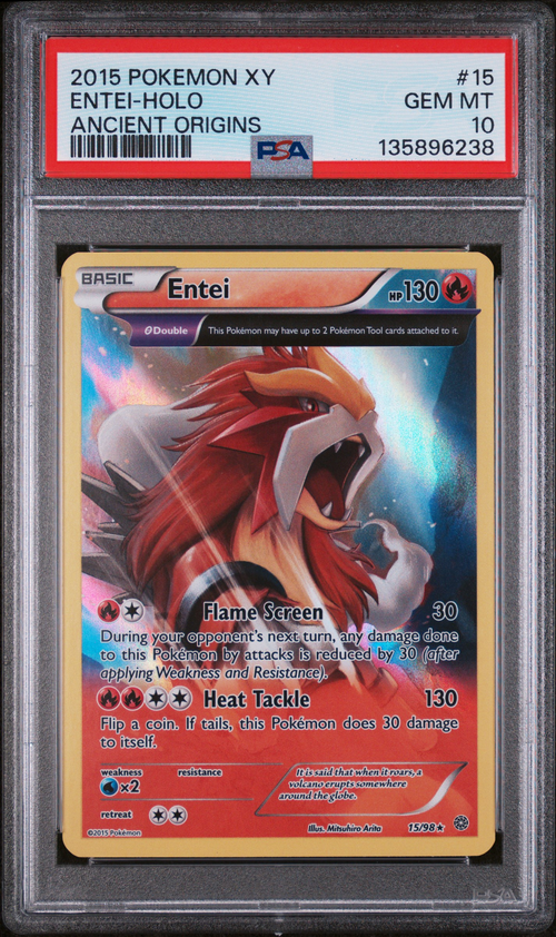 PSA 10 ENTEI-HOLO ANCIENT ORIGINS