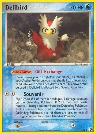 Delibird (21/109) - Team Rocket Returns Reverse Holofoil
