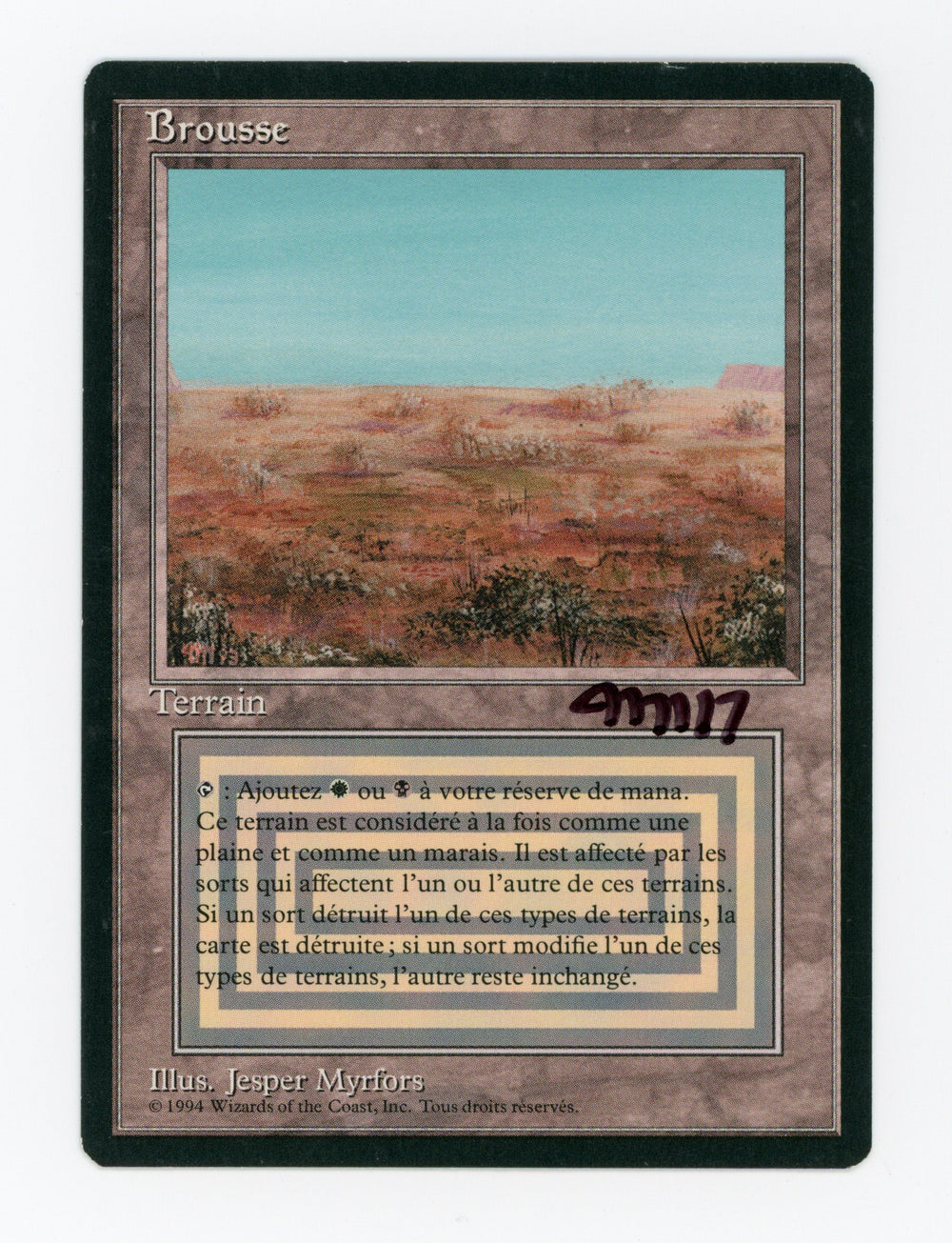Scrubland — French|Signed — ID 16951
