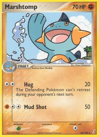 Marshtomp (38/100) - Crystal Guardians Reverse Holofoil