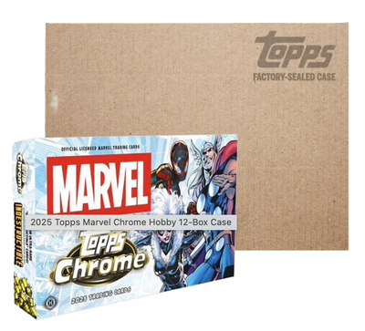 2025 Topps Marvel Chrome Hobby 12 Box Case
