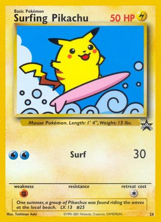 Surfing Pikachu (28/53) - WoTC Promo