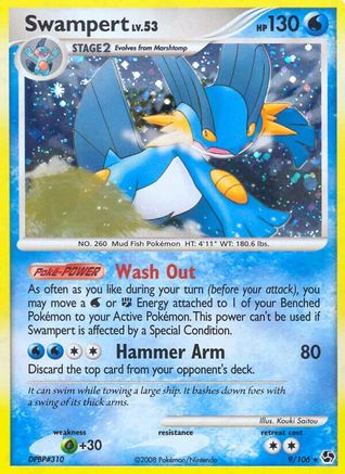 Swampert (9/106) - Great Encounters Holofoil
