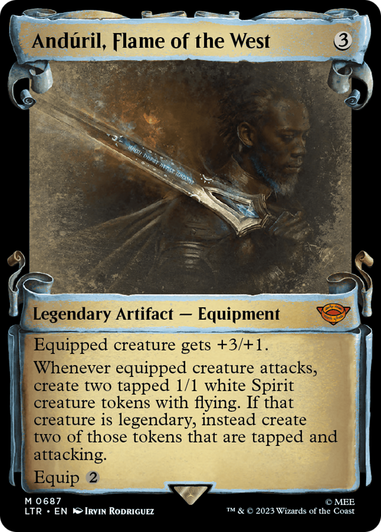 AndÃºril, Flame of the West (LTR-687) - The Lord of the Rings: Tales of Middle-earth: (Showcase) Foil