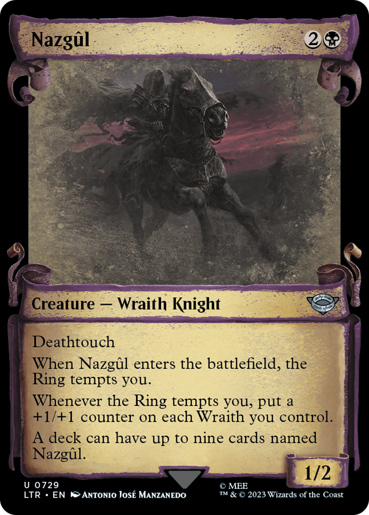 NazgÃ»l (LTR-729) - The Lord of the Rings: Tales of Middle-earth: (Showcase) Foil